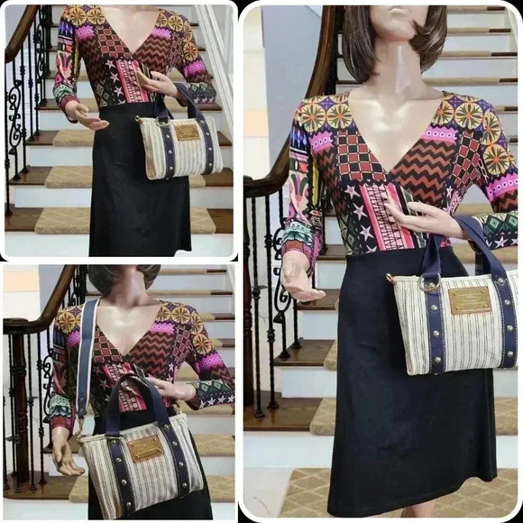 Louis Vuitton Cabas  Limited Edition Navy Striped Antigua - Picture 16 of 16